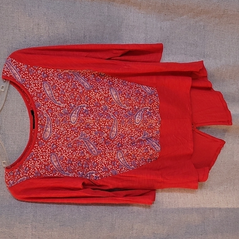 LUCKY BRAND Quarter Sleeve T-shirt Size Medium